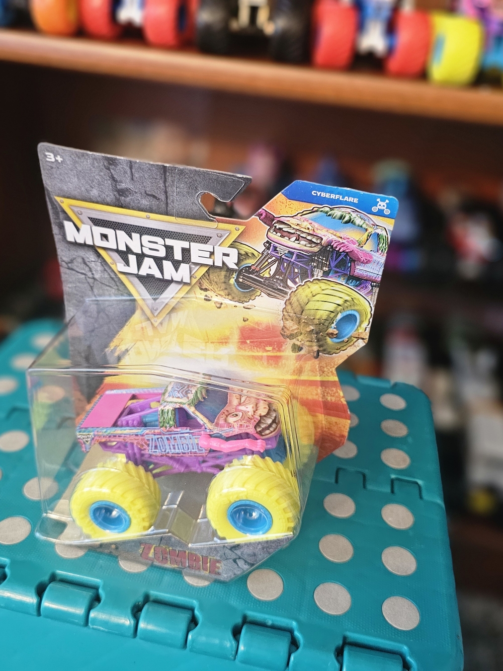 Monster Jam Zombie Series 45 Cyberflare Edition 1:64 Diecast Monster Truck Toy